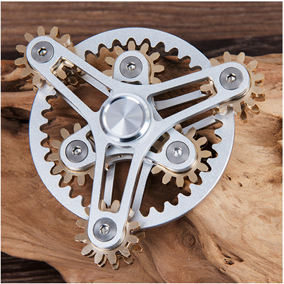 Multi Gear Metal Fidget Spinner - SensoryFun.com