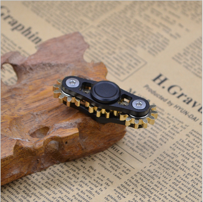 Multi Gear Metal Fidget Spinner - SensoryFun.com