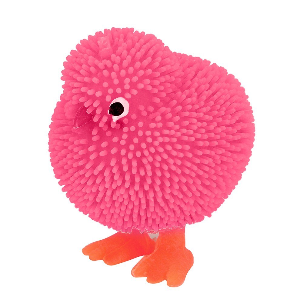 Soft Bouncing Flashing Chicken Anti-Stress Toy - SensoryFun.com