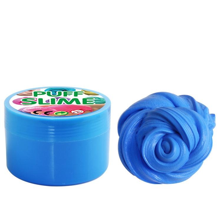 Cotton Puff Slime - SensoryFun.com