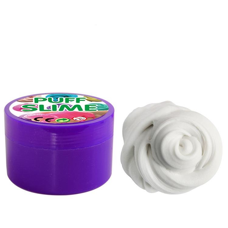 Cotton Puff Slime - SensoryFun.com