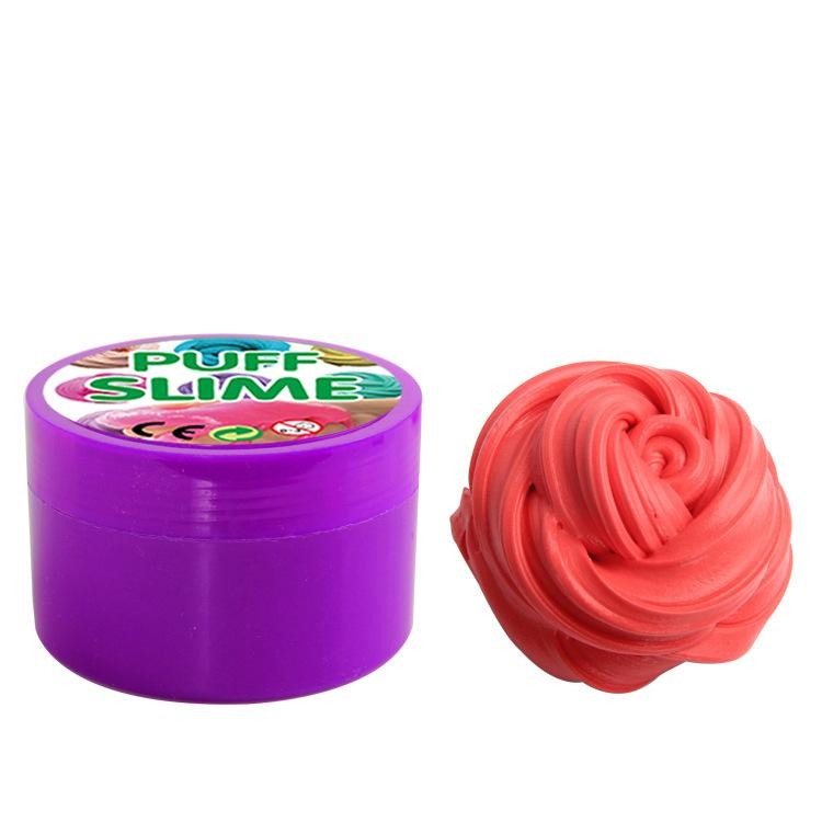 Cotton Puff Slime - SensoryFun.com