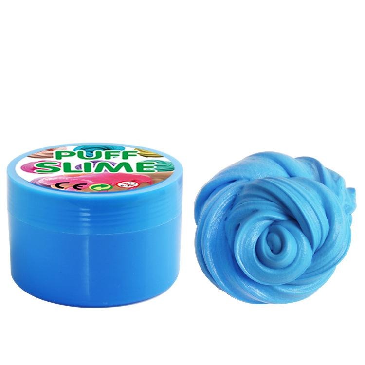 Cotton Puff Slime - SensoryFun.com
