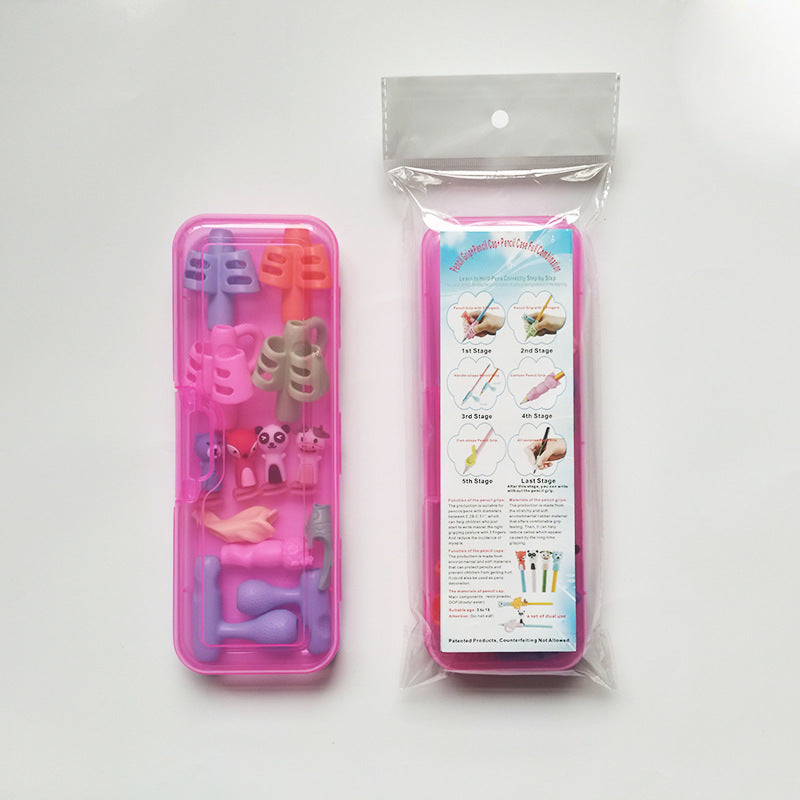 Two-Finger Grip Silicone Pen Handwriting Aid 3pcs - SensoryFun.com