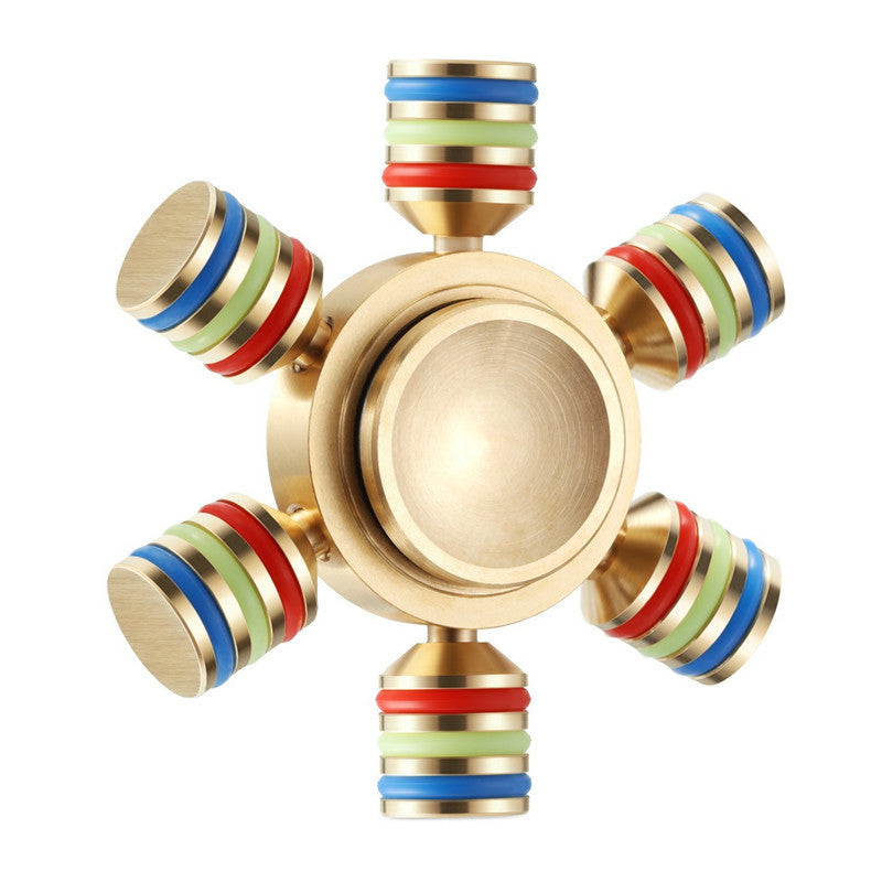 Six Head Fidget Metal Spinner
