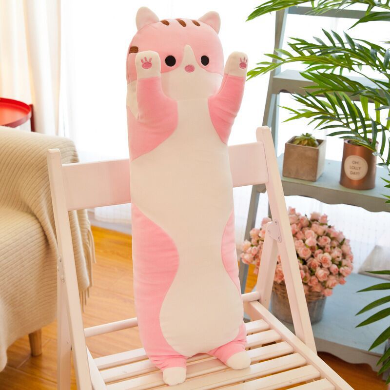 Pillow Long Plush Toy Hugging Sleeping Pillow Cat Unicorn Fox Dinosaur - SensoryFun.com