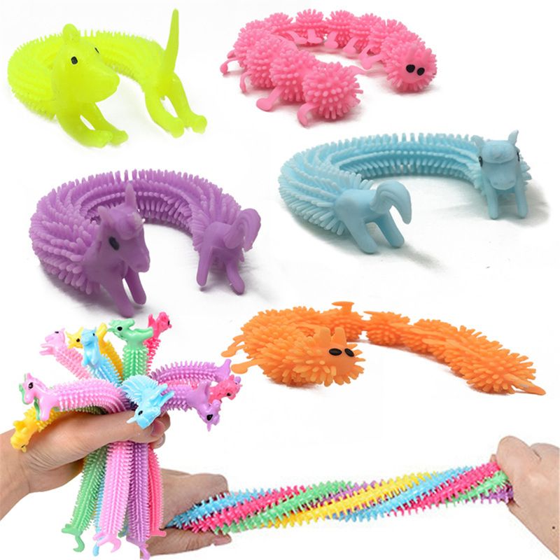 Unicorn or Caterpillar Stretchy Noodle Malala Le Children's Toys - SensoryFun.com