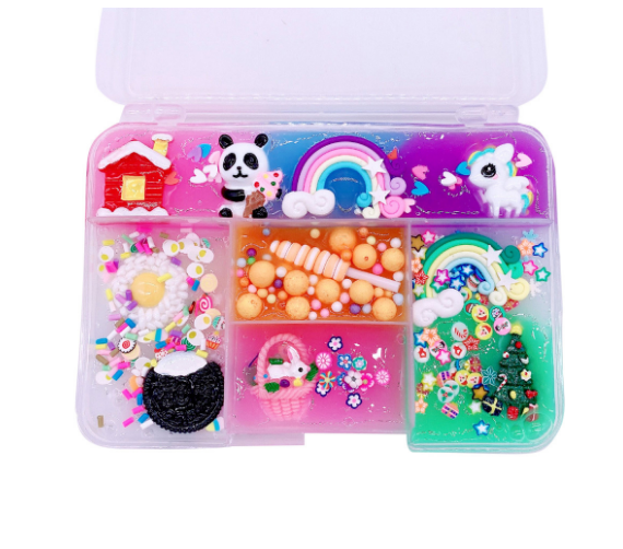 Toy Mixing Colorful DIY Slime Crystal Puff Slime Scented Clay Toy Gift 300ml