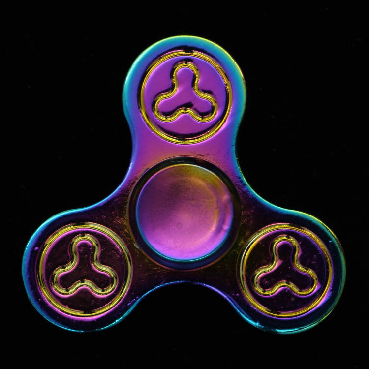 Electroplating Colourful Fingertip Spinning Top - SensoryFun.com