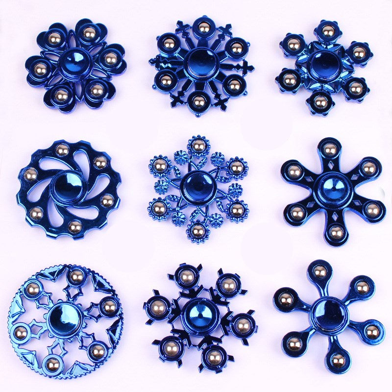 Electroplated Steel Ball Fidget Spinner - SensoryFun.com