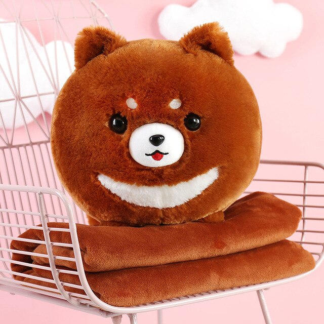 PlushyPillow Pomeranian Dog Plush Toy - SensoryFun.com