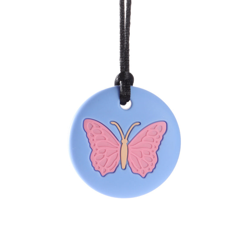 Silicone Butterfly Chewing Necklace - SensoryFun.com