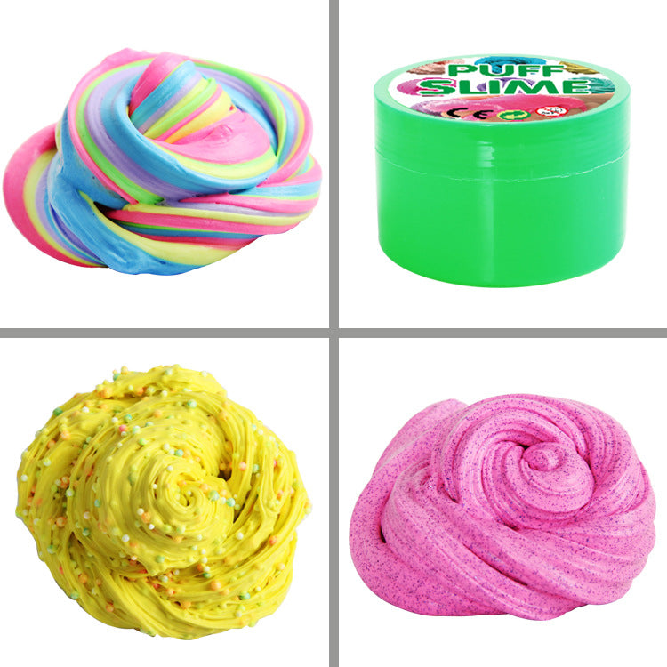 Cotton Puff Slime - SensoryFun.com