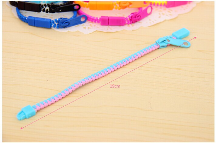 Rainbow-Colored Zipper Bracelet - SensoryFun.com