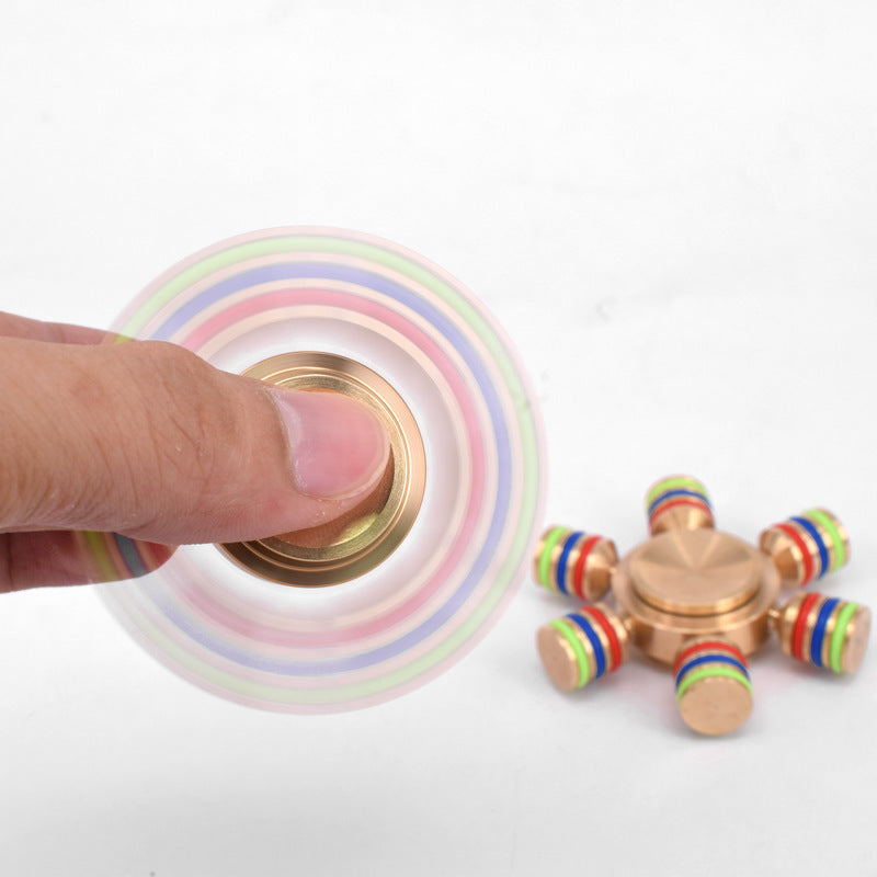 Six Head Fidget Metal Spinner