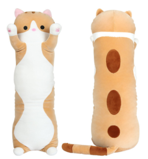 Pillow Long Plush Toy Hugging Sleeping Pillow Cat Unicorn Fox Dinosaur - SensoryFun.com