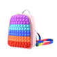 Fashion Pop-It Bag  Bubble Fidget Backpack