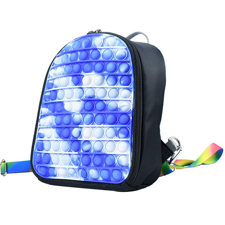 Fashion Pop-It Bag Bubble Fidget Backpack