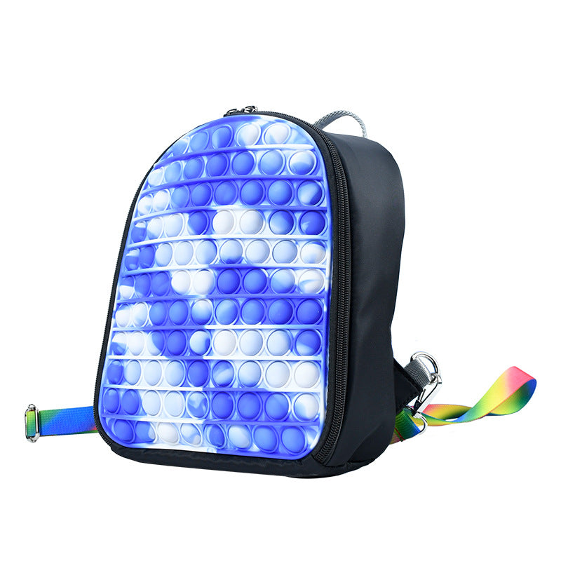 Fashion Pop-It Bag Bubble Fidget Backpack