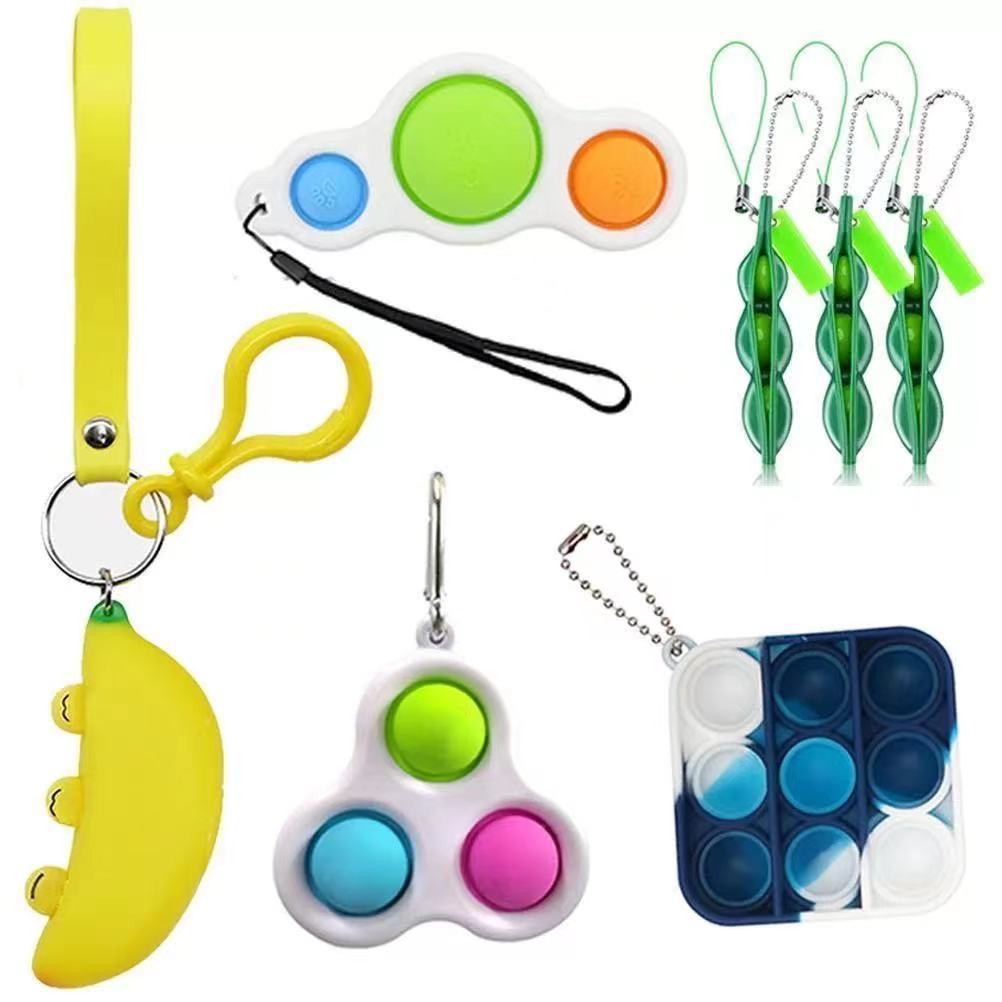 Fidget Toys Sensory Game Set Pack Pop It Push Bubble Assorted Fidgets