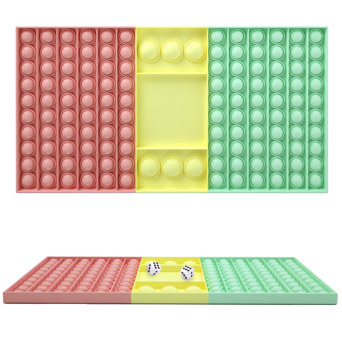 Large Pop It Board Games with Dice