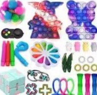 Fidget Toys Sensory Game Set Pack Pop It Push Bubble Assorted Fidgets