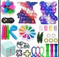 Fidget Toys Sensory Game Set Pack Pop It Push Bubble Assorted Fidgets