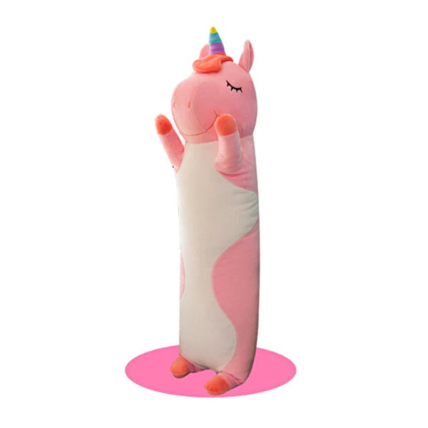 Pillow Long Plush Toy Hugging Sleeping Pillow Cat Unicorn Fox Dinosaur - SensoryFun.com
