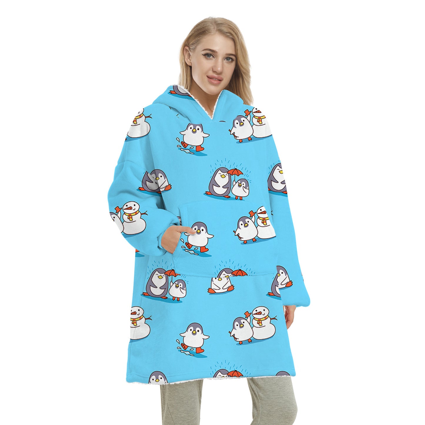 Winter Blanket Hoodie - SensoryFun.com