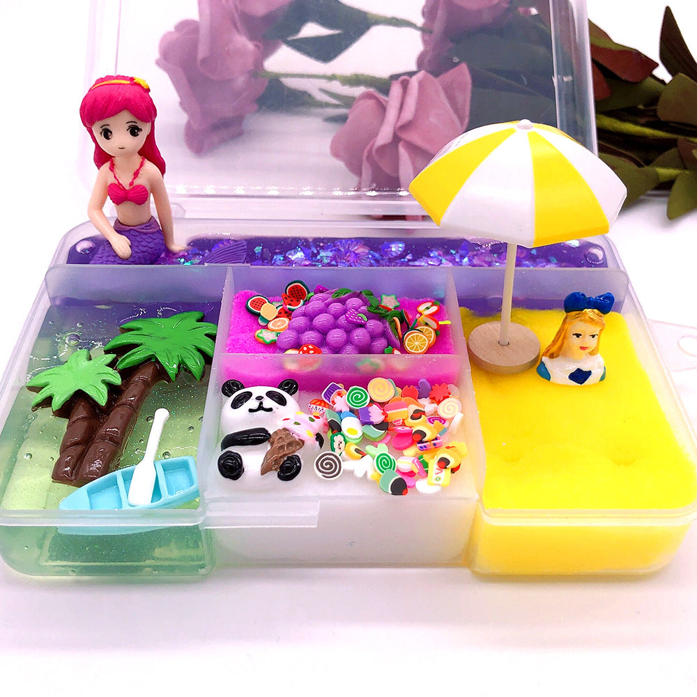 Toy Mixing Colorful DIY Slime Crystal Puff Slime Scented Clay Toy Gift 300ml
