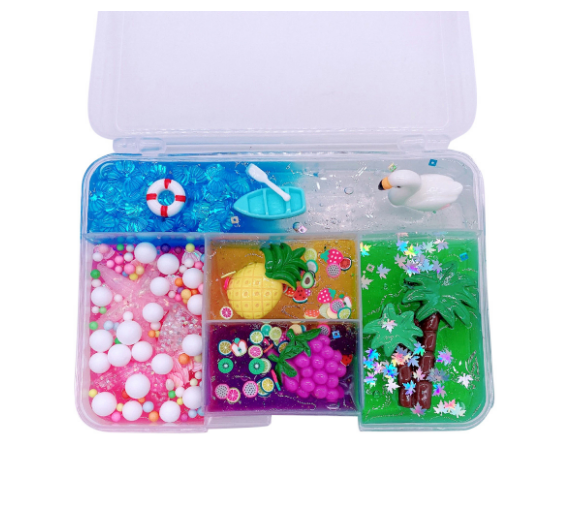 Toy Mixing Colorful DIY Slime Crystal Puff Slime Scented Clay Toy Gift 300ml