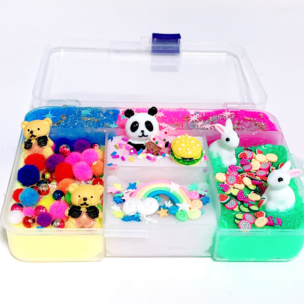 Toy Mixing Colorful DIY Slime Crystal Puff Slime Scented Clay Toy Gift 300ml