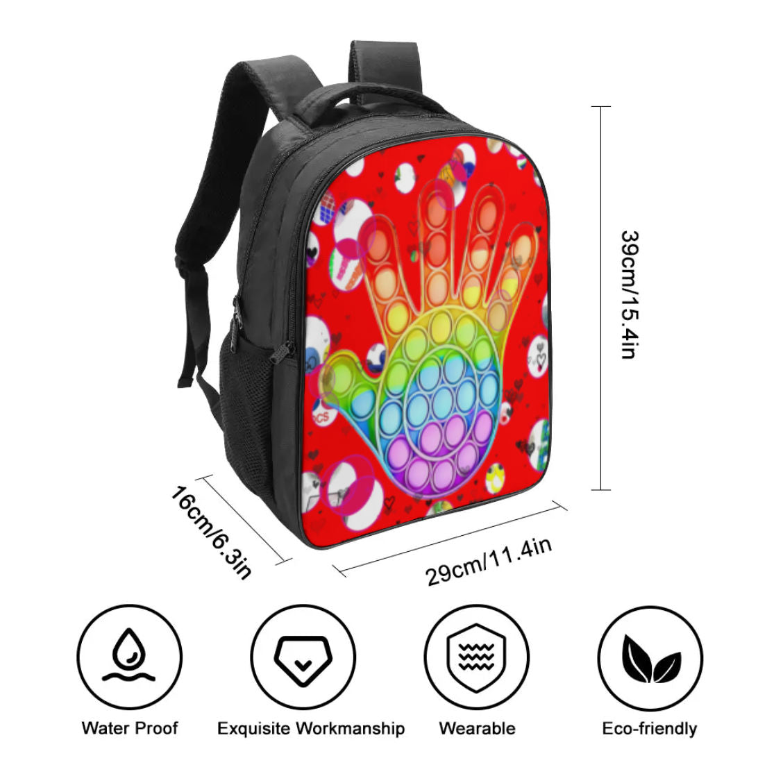 Dual Compartment Student Backpack & School Bag - Custom Design