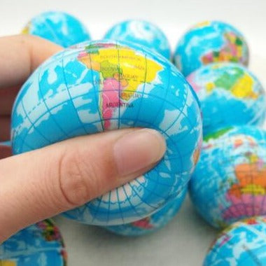 Foam Squishy  Ball Globe - SensoryFun.com