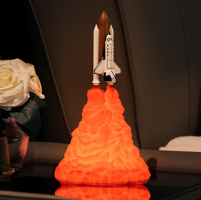 3D Print Rocket Space Shuttle Lamp Night Lamp - SensoryFun.com