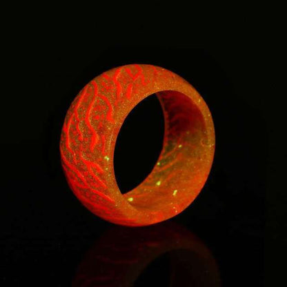 New Design Glowing in the Dark Ring Luminous Glow Rings