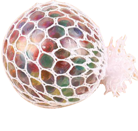 12pcs Flash Mesh Squishy Ball Multi Color Grape Ball - SensoryFun.com