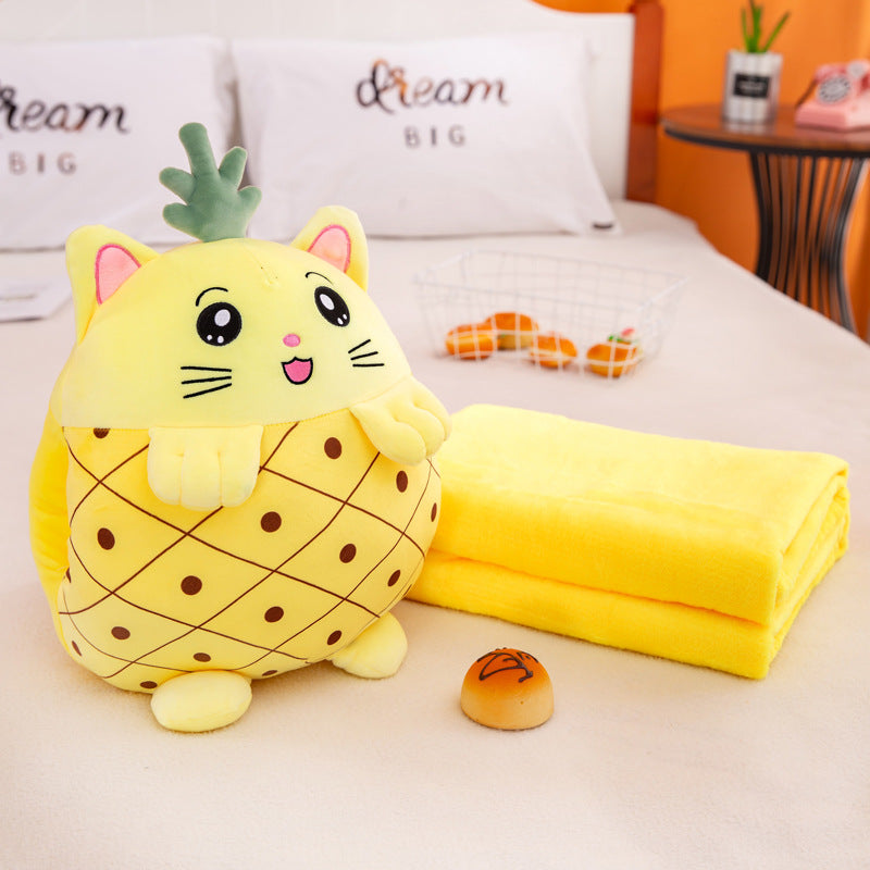 PlushyPillow Cartoon Animals with Blanket - SensoryFun.com