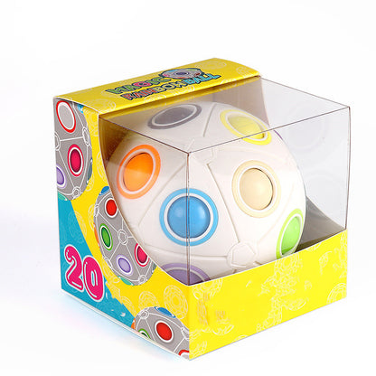 Magic Rainbow Ball Puzzle Small Medium & Large - SensoryFun.com