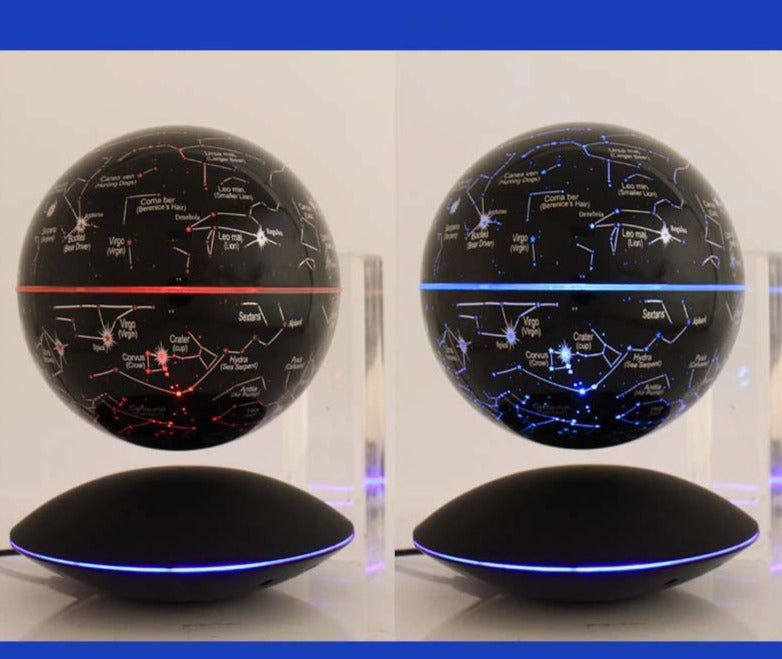 Magnetic Levitation Globe 6-Inch Rotation Luminous - SensoryFun.com