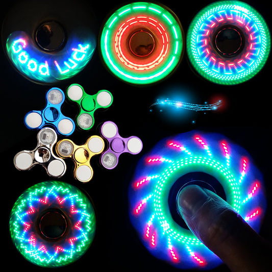 Luminous LED Light Fidget Spinner - SensoryFun.com