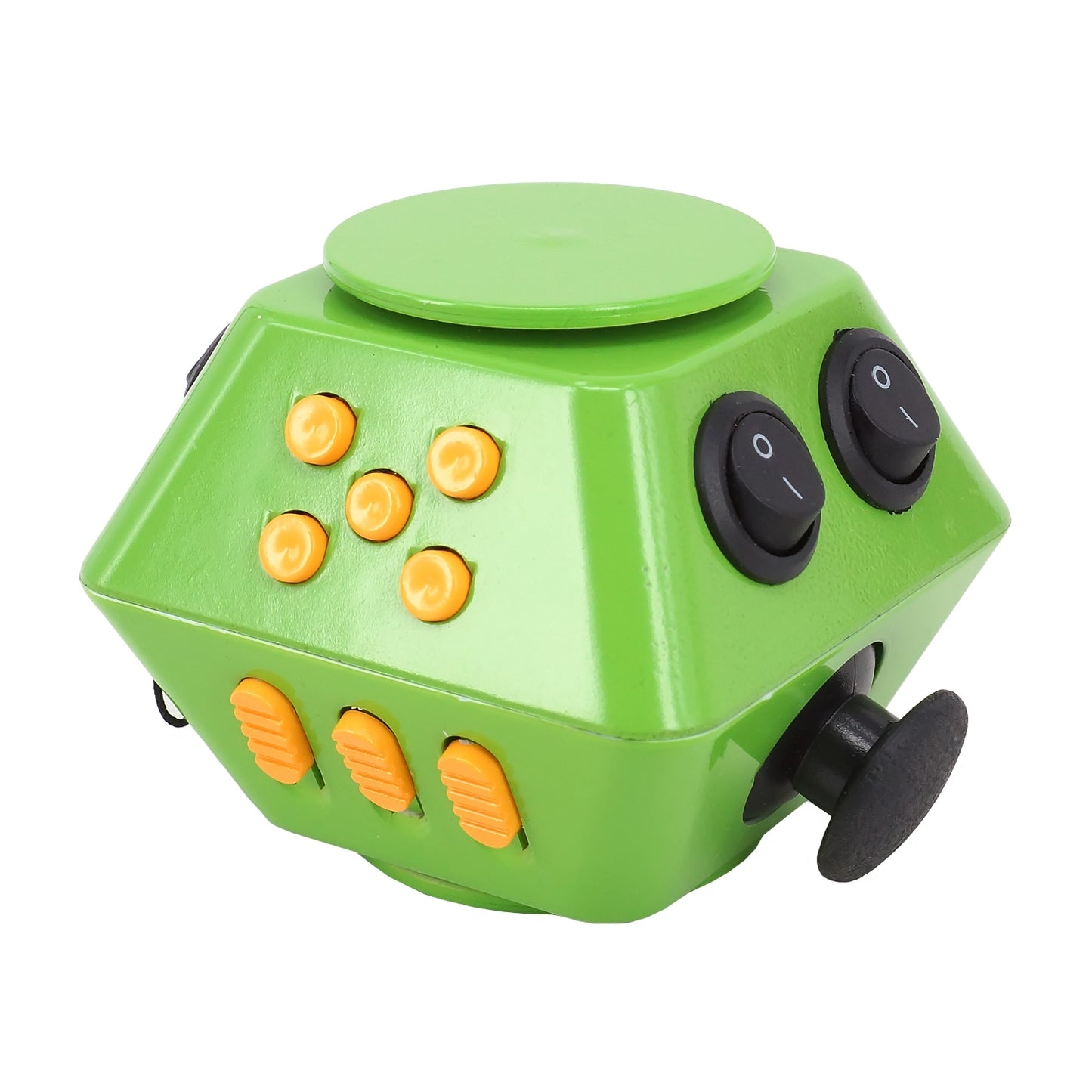 Spinner Cube Anti-Stress 10-Sided Fidget - SensoryFun.com