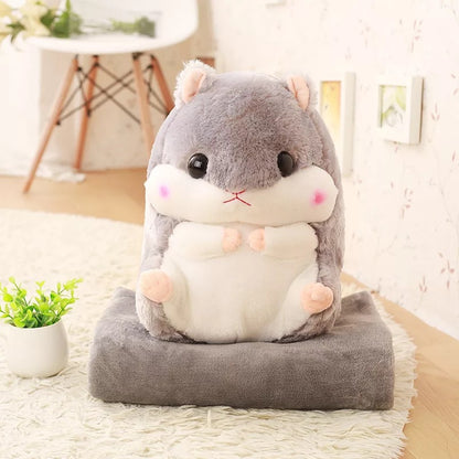 PlushyPillow Hamster Plush With blanket - SensoryFun.com