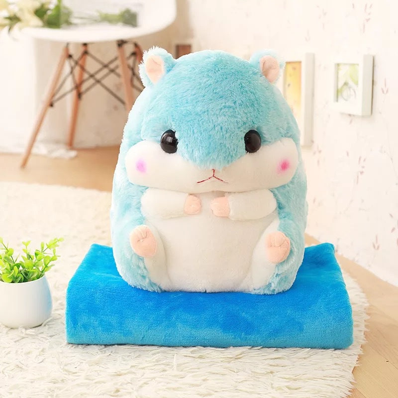 PlushyPillow Hamster Plush With blanket - SensoryFun.com