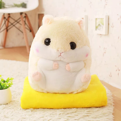 PlushyPillow Hamster Plush With blanket - SensoryFun.com