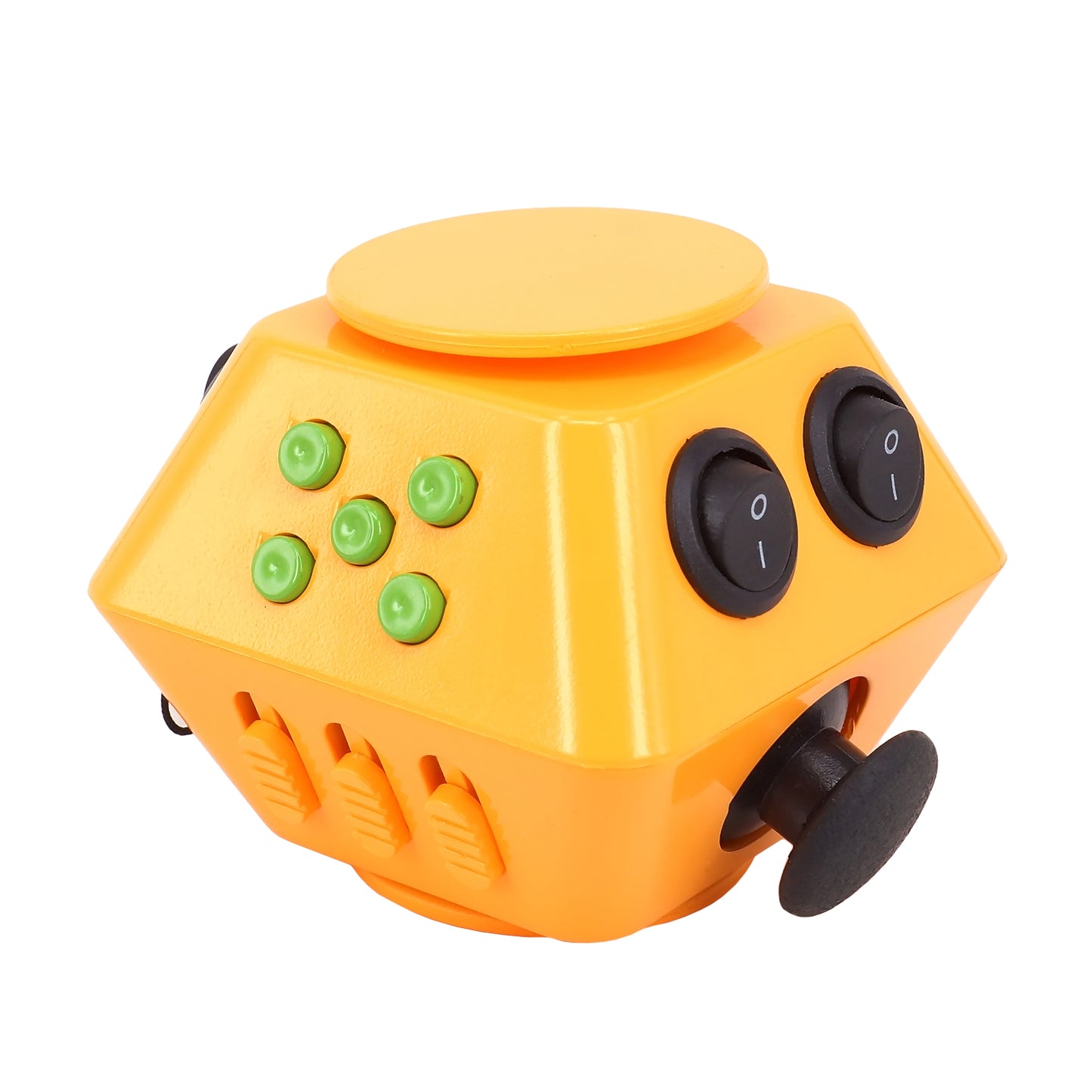 Spinner Cube Anti-Stress 10-Sided Fidget - SensoryFun.com