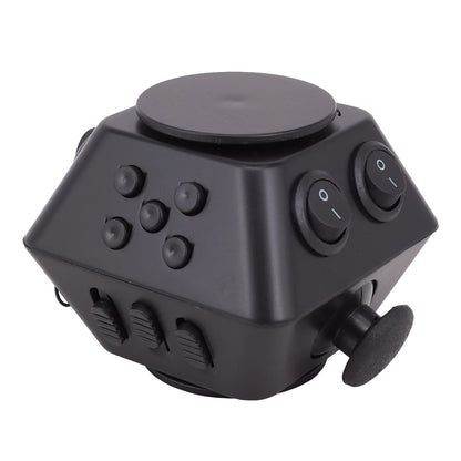 Spinner Cube Anti-Stress 10-Sided Fidget - SensoryFun.com