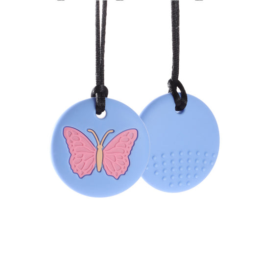Silicone Butterfly Chewing Necklace - SensoryFun.com