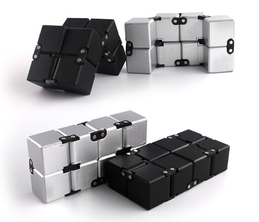 Magic Infinity Cube Gold, Silver, Black - SensoryFun.com