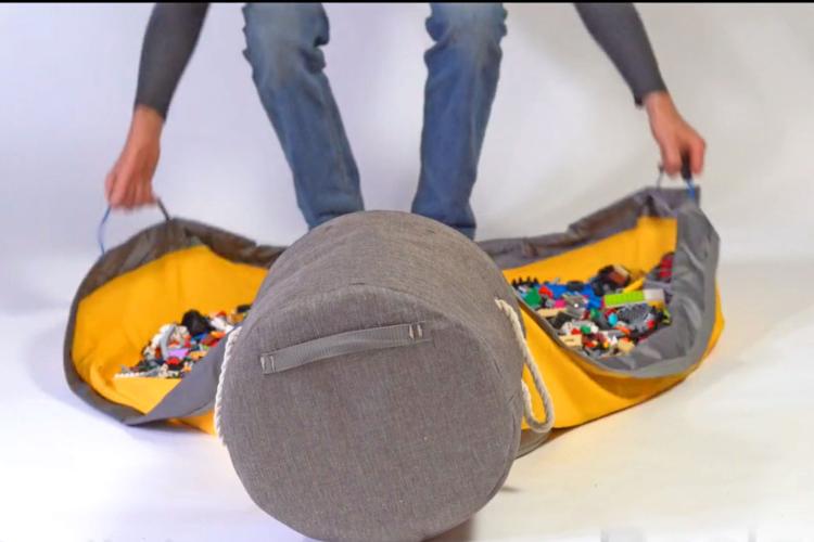 Portable Toy Storage Bag with Canvas - SensoryFun.com